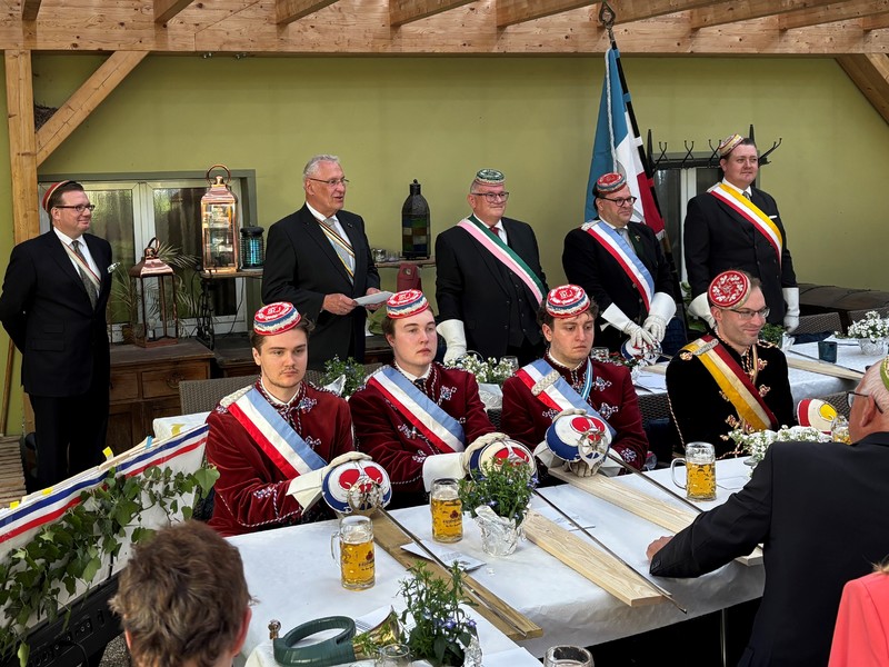 Samstag, 2. Mai 2026; Joachim Herrmann gratulierte dem Ansbacher Ortszirkel des Cartellverbands der Katholischen Deutschen Studentenverbindungen zum 100. Geburtstag.