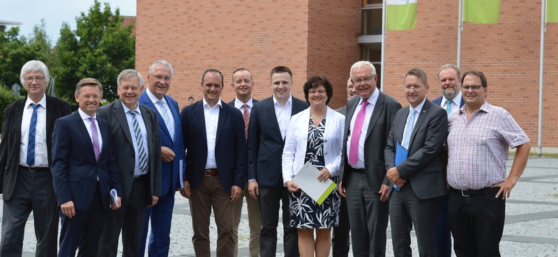Montag, 11. Juni 2018, bei der Bezirksbereisung des Gesch�ftsf�hrenden CSU Vorstands und mittelfr�nkischen CSU Abgeordneten in Mittelfranken stand unter anderem der Besuch der FH Ansbach auf dem Programm; Foto: Hochschule Ansbach