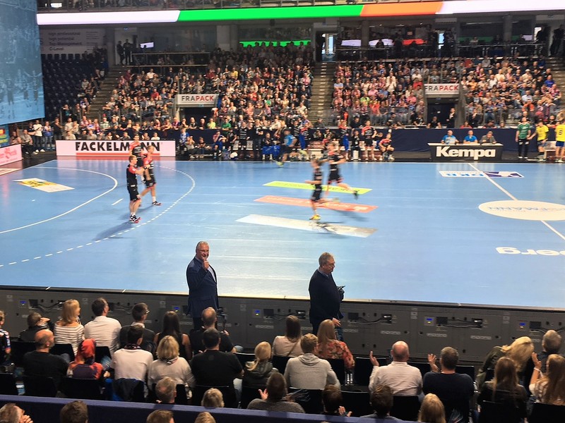 Sonntag, 2. September 2018, Handball-Bundesligaauftakt HC Erlangen gegen VfL Gummersbach mit in der ARENA N�rnberg. Joachim Herrmann ist live dabei.