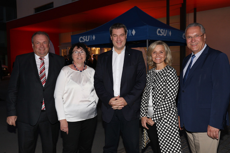 Sonntag, 7. Oktober 2018, Ministerpr�sident Markus S�der bei der Wahlkampfschlussveranstaltung in Herzogenaurach bei Puma: Es geht um die Zukunft unseres Landes!
Foto Kurt Fuchs