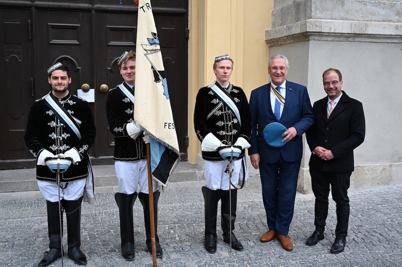 Mittwoch, 15. Mai 2019, M�nchen; Die Katholische Deutsche Studentenverbindung Trifles lud ein zum Gottesdienst in der Theatiner Kirche in M�nchen zur Erinnerung an Papst Pius XII der 1922 in seiner Zeit als Apostolischer Nuntius in M�nchen selbst Ehrenmitglied der Trifles wurde.