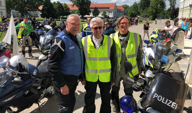 Samstag, 1. Juni 2019, F�rstenfeldbruck; F�r mehr Sicherheit beim Motorradfahren hat heute Bayerns Innenminister Joachim Herrmann bei der Abschlussveranstaltung der 'Spirit Tour 2019' in M�nchen geworben, einer Aktion christlicher Motorradfahrerinnen und Motorradfahrer. 