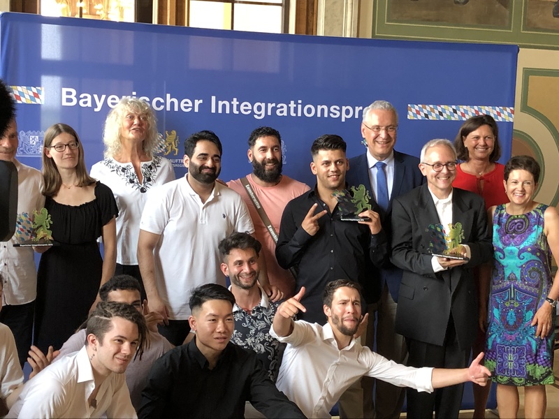 Donnerstag, 27. Juni 2019; Innen- und Integrationsminister Joachim Herrmann hat gemeinsam mit Ilse Aigner, Pr�sidentin des Bayerischen Landtags und Gudrun Brendel-Fischer, Integrationsbeauftragte der Bayerischen Staatsregierung den Bayerischen Integrationspreis 2019 verliehen. Der mit insgesamt 6000 Euro dotierte Bayerische Integrationspreis steht 2019 unter dem Motto �Der Sport schafft�s, der Sport macht�s�.