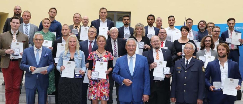 Donnerstag, 5. September 2019, M�nchen; Im Rahmen einer Feierstunde hat Innenminister Joachim Herrmann 37 B�rgerinnen und B�rgern die 