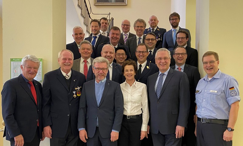 Dienstag, 4. Februar 2020; Die Spitzen des bayerischen Katastrophenschutzes sind zu Gespr�chen ins Innenministerium gekommen. Bayerns Innenminister Joachim Herrmann trifft sich mit den Vorsitzenden und Vertretern der Organisationen und Verb�nde, die in der bayerischen Gefahrenabwehr t�tig sind.
Foto: Bayerisches Innenministerium