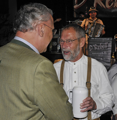 Auf der Heroldsberger Kirchweih im September 2014 mit B�rgermeister Johannes Schalwig.