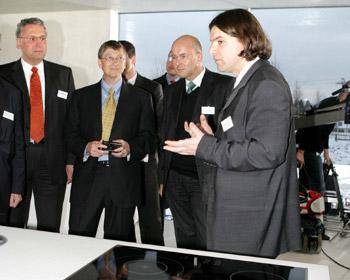 Joachim Herrmann und Bill Gates im 
