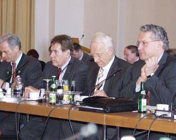 Joachim Herrmann bei einer gemeinsamen Sitzung der CSU-Landtagsfraktion mit der CSU-Landesgruppe im Bundestag