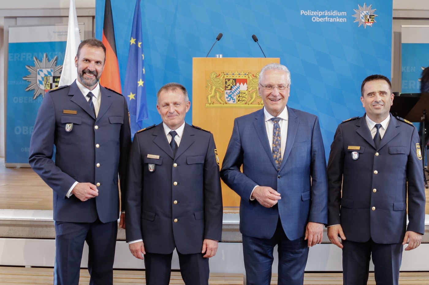 von links: Ulrich Rothdauscher, Armin Schmelzer, Joachim Herrmann, Markus Trebes
